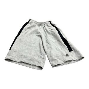 Russell Athletic Boys Sweat Shorts, Size 10/12, Gray Black